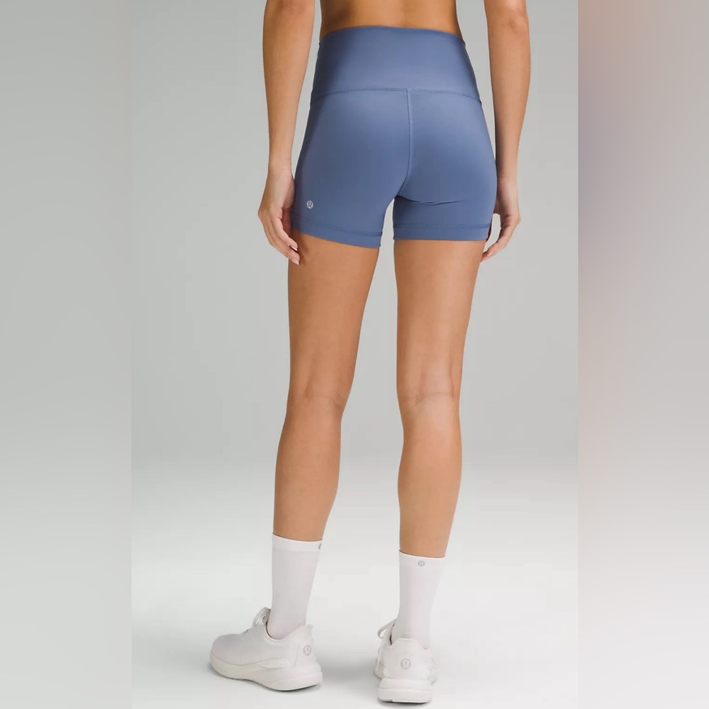 🆕Lululemon🍋 Wunder Train High-Rise Short 4' Colour Oasis Blue Sz 10